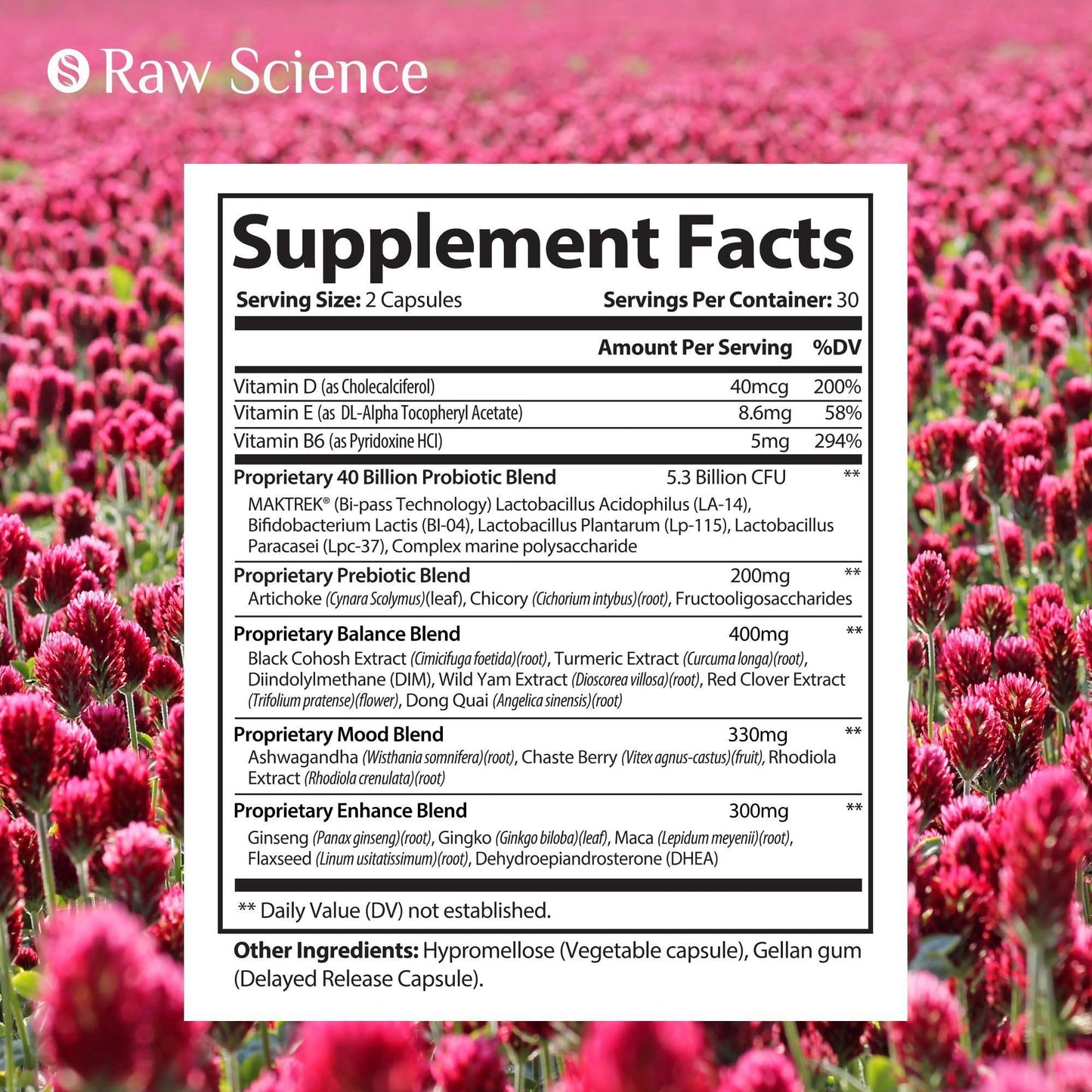 Menopause Supplements for Women   Black Cohosh for Menopause Hot Flashes Night Sweats & Hormone Balance with DIM Vitex Dong Quai Red Clover   Complete Menopause Support Vaginal Health 60 Capsules