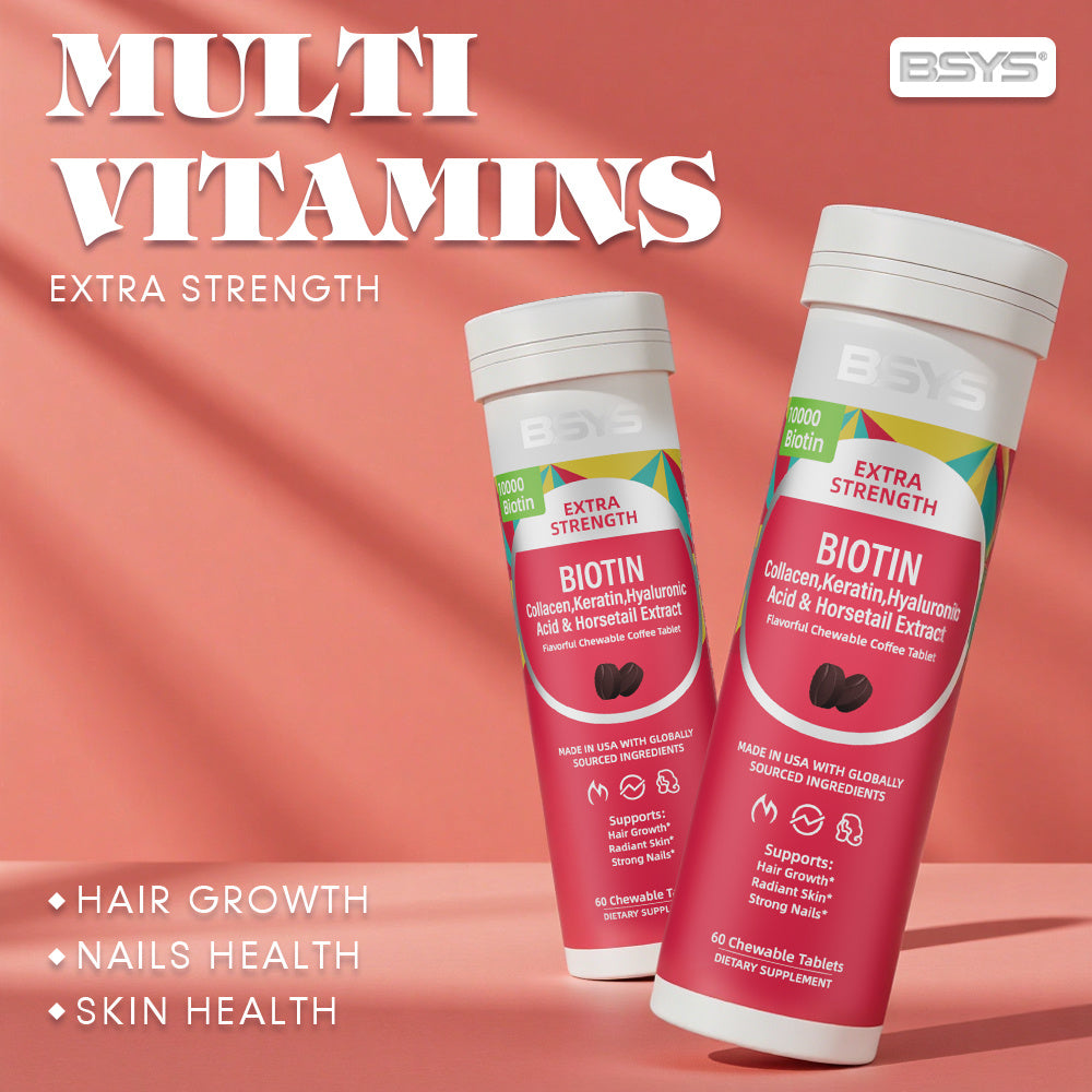 Coffee-flavored Biotin Chews Hair That Grows Nails That Shine These Tasty Supplements Taste Like Your Favorite Brew No Chalky Mess Just Glow From The Inside Out HairGoals CoffeeLo