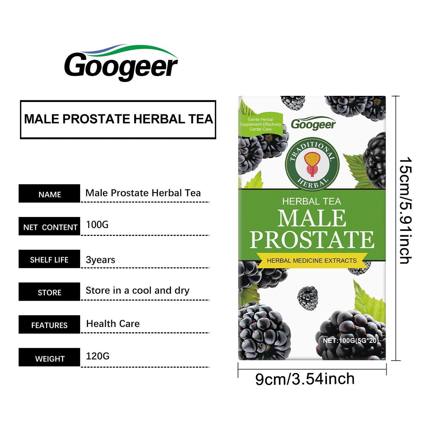 GUGOL Male Prostate Herbal Tea Body Care