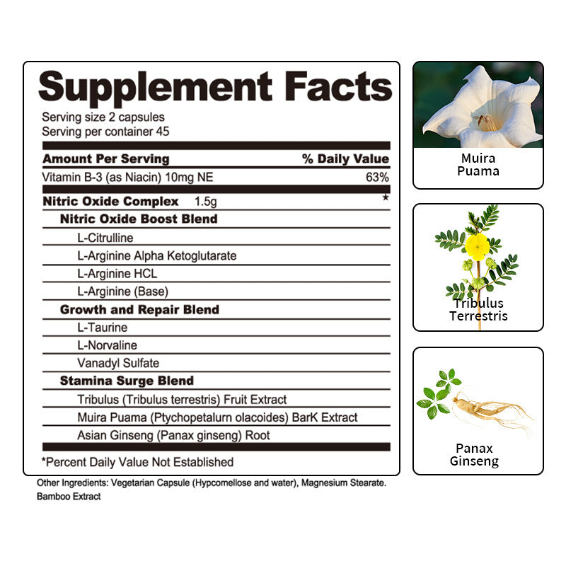 Nitric Oxide Support Promotes Healthy Blood Flow Vascular Relaxation Muscle Oxygen & Nutrient Delivery Fatigue Resistance WorkoutPerformance AthleteEssential VascularHealth