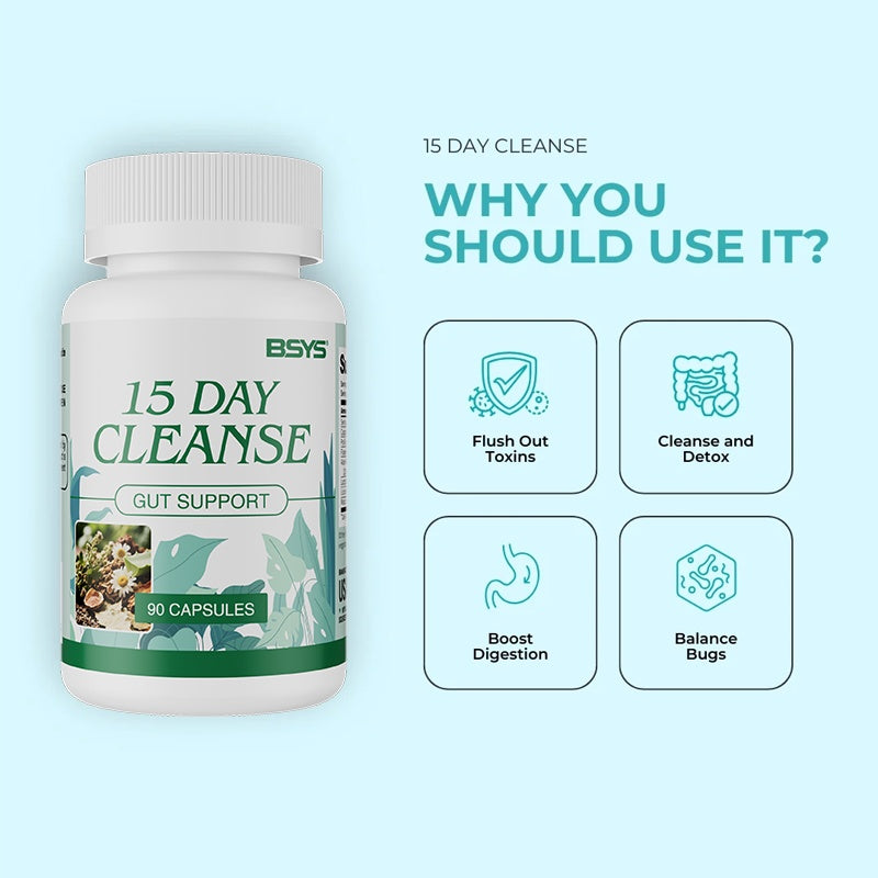 Intestinal Cleanse Capsules Promote Regular Bowel Movements Digestive System Detox Support Gut Health DailyDetox GutHealthCare