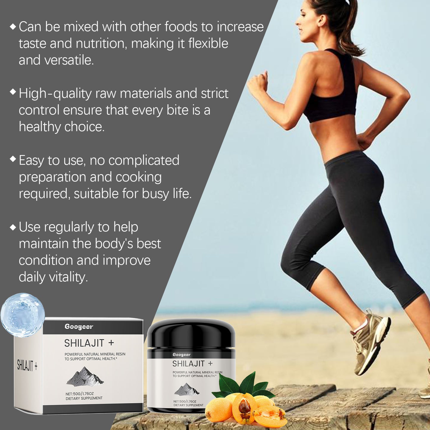 Pure Shilajit Resin – Powerful Natural Mineral Supplement for Optimal Health | 50g / 1.76oz