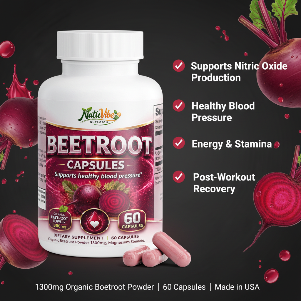 Infografía beneficios NatuVibe Beetroot