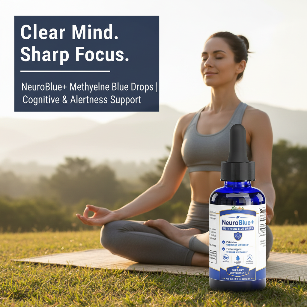 Mujer meditando NeuroBlue+