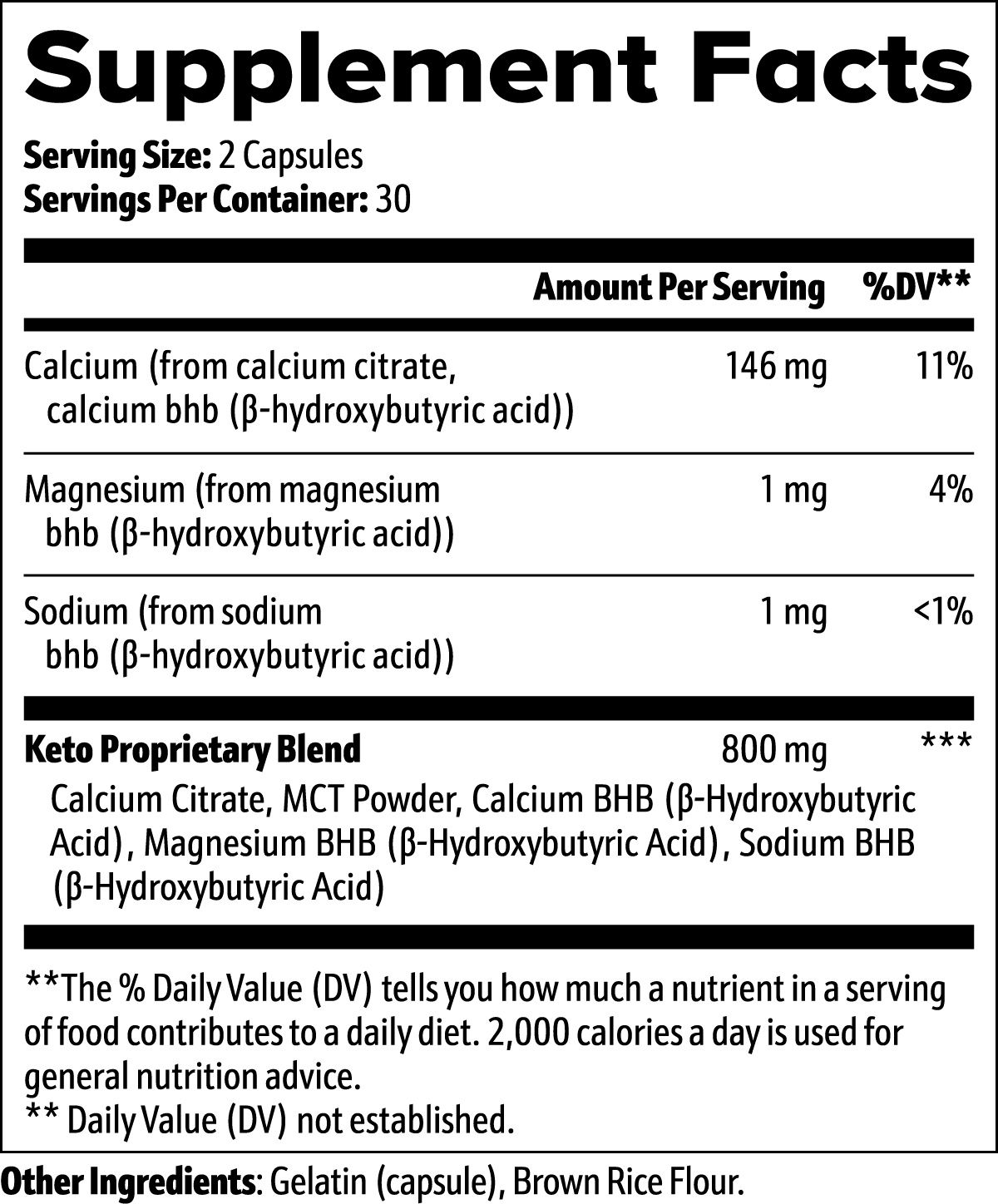 Keto BHB™ – Calcium, Magnesium & Sodium BHB Salts with MCT Powder | Ketosis, Energy & Weight Loss Support | 60 Caps