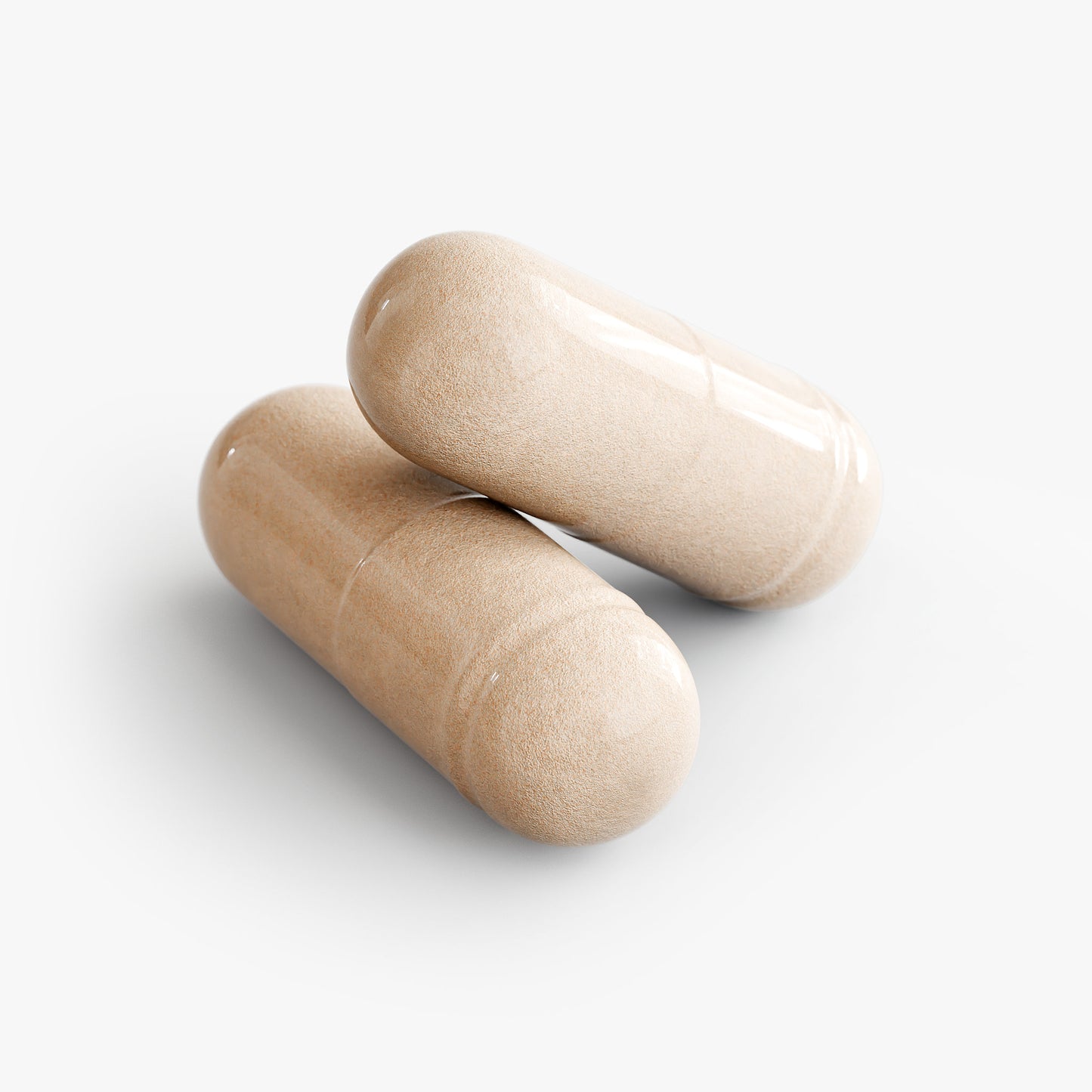 NATUVIBE LLC ashwagandha capsules for stress close-up view of two natural supplement capsules